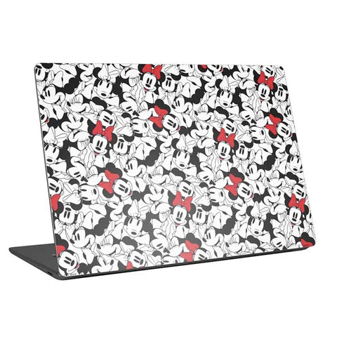 Disney Minnie Mouse Red Color Pop Face Pattern Universal Laptop 12in (9.8 x 6.8in) Skin